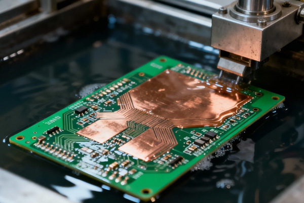 Процесс травления печатных плат