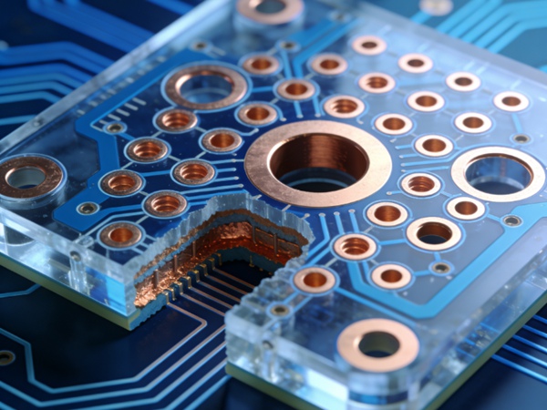 PCB отверстий (Via)