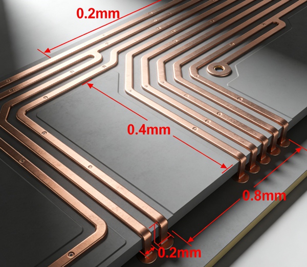 Ширина линии печатной платы и межлинейное расстояние